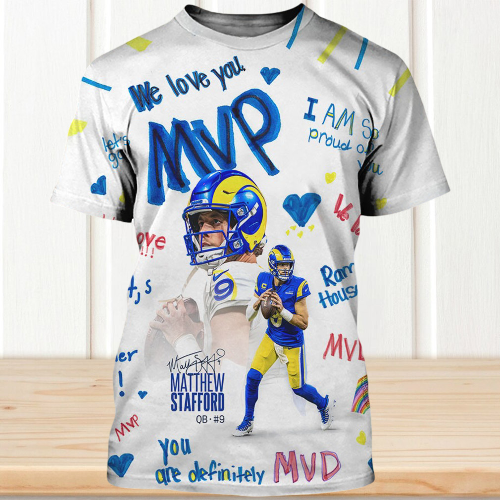 Matthew Stafford MVP Los Angeles Rams Style NFL Shirt Matthew Stafford MVP Los Angeles Rams Style NFL Shirt