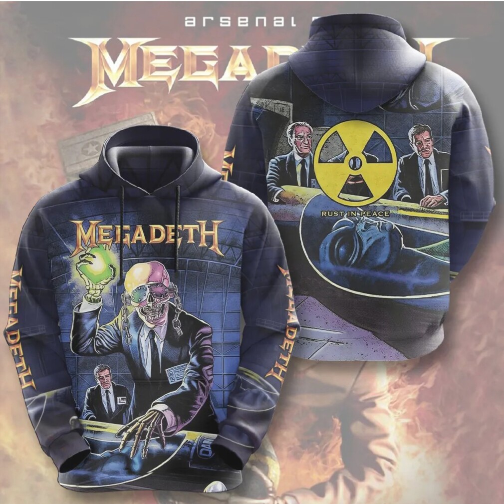 Megadeth Rust In Peace Vintage Thrash Metal Band Graphic Hoodie Megadeth Rust In Peace Vintage Thrash Metal Band Graphic Hoodie