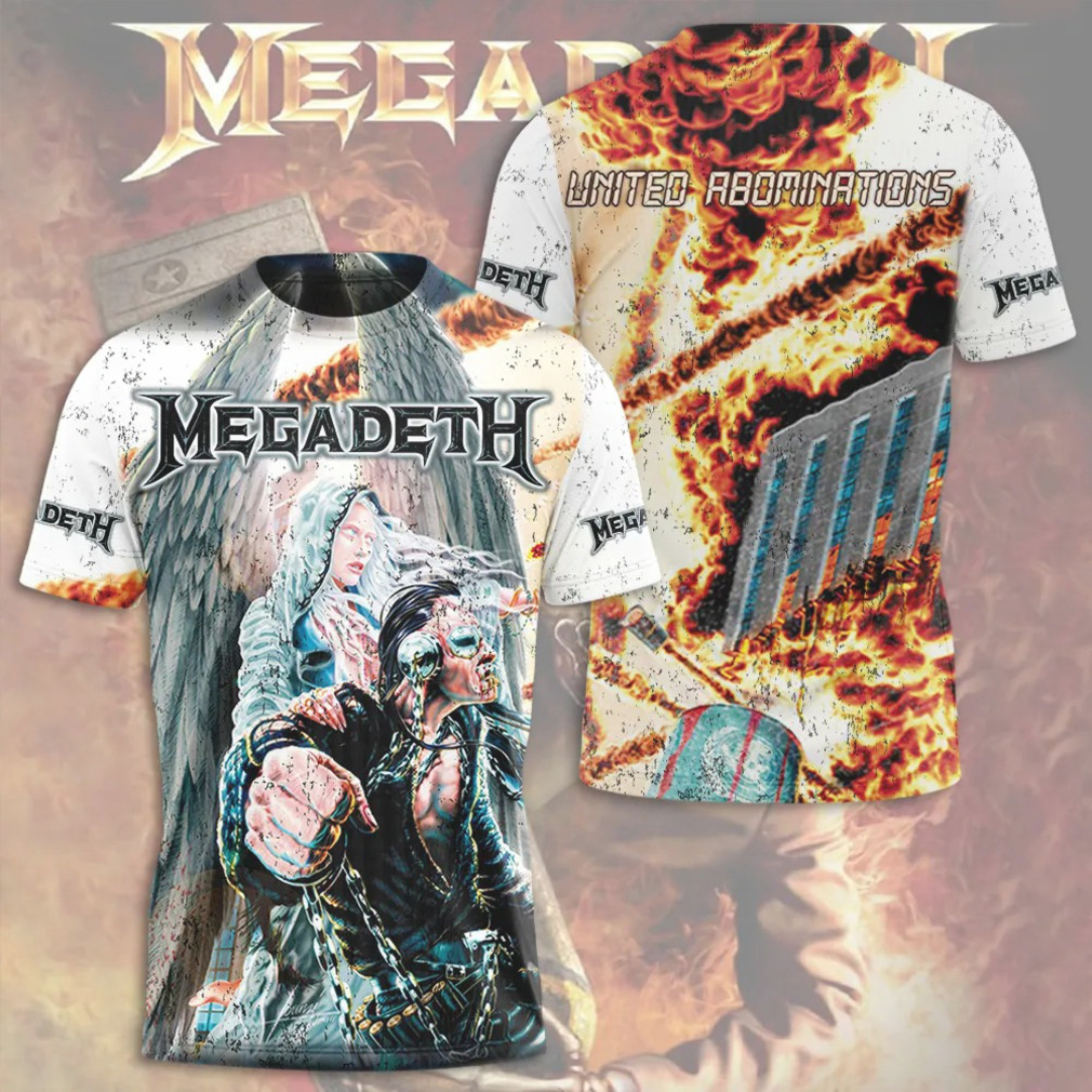 Megadeth United Abominations Vintage Thrash Metal Band Graphic Hoodie Megadeth United Abominations Vintage Thrash Metal Band Graphic Hoodie