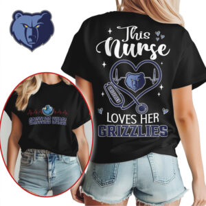 Memphis Grizzlies Nurse Heart Stethoscope Tee Pro Basketball Fan Healthcare Professional Gift Shirt Memphis Grizzlies Nurse Heart Stethoscope Tee Pro Basketball Fan Healthcare Professional Gift Shirt