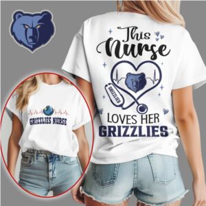 Memphis Grizzlies Nurse Heart Stethoscope Tee Pro Basketball Fan Healthcare Professional Gift Shirt