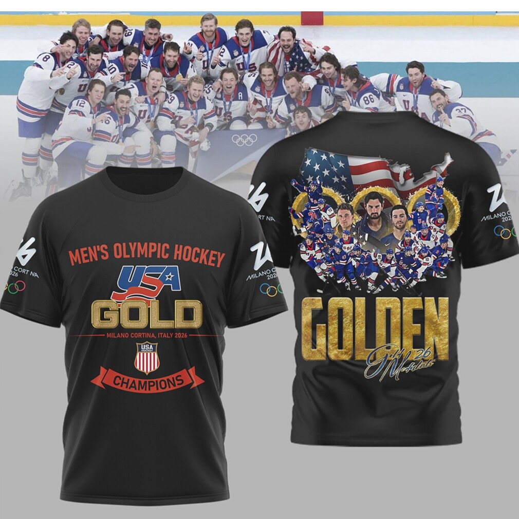 Men’s Olympic Hockey USA Gold Medal Champions Milano Cortina 2026 Sports Fan Shirt Men’s Olympic Hockey USA Gold Medal Champions Milano Cortina 2026 Sports Fan Shirt