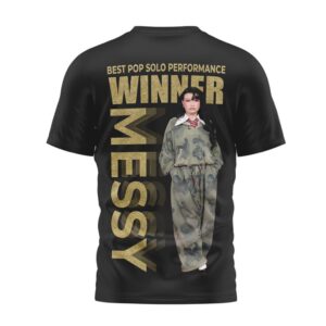 Messy Grammy 2026 Best Pop Solo Performance Winner Exclusive Commemorative T Shirt