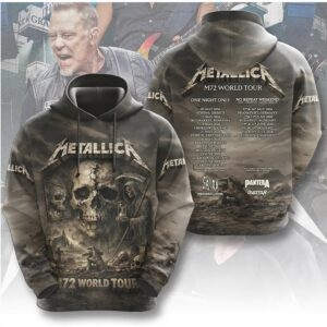 Metallica M72 World Tour Heavy Metal Concert Vintage Skull Graphic Hoodie Metallica M72 World Tour Heavy Metal Concert Vintage Skull Graphic Hoodie