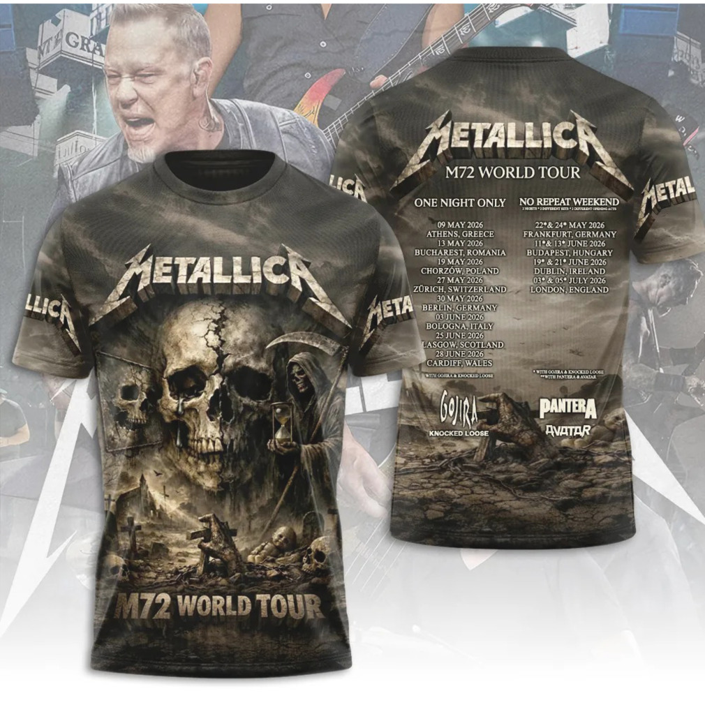 Metallica M72 World Tour Heavy Metal Concert Vintage Skull Graphic Hoodie Metallica M72 World Tour Heavy Metal Concert Vintage Skull Graphic Hoodie