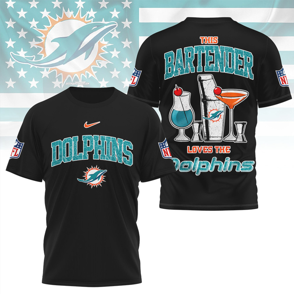 Miami Dolphins Bartender Fins Up Football Fan Vintage Style Sunday Funday T Shirt Miami Dolphins Bartender Fins Up Football Fan Vintage Style Sunday Funday T Shirt