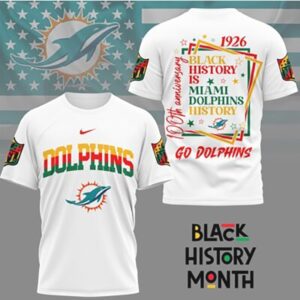 Miami Dolphins Black History Month Anniversary NFL Game Day T Shirt