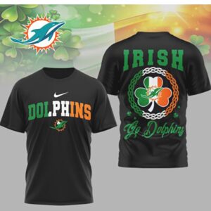 Miami Dolphins Irish Celtic Knot St. Patrick's Day Lucky Game Day Team T Shirt