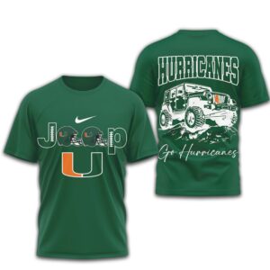 Miami Hurricanes Jeep Graphic The U Vintage Game Day Performance Shirt Miami Hurricanes Jeep Graphic The U Vintage Game Day Performance Shirt