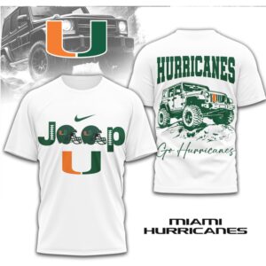 Miami Hurricanes Jeep Graphic The U Vintage Game Day Performance Shirt