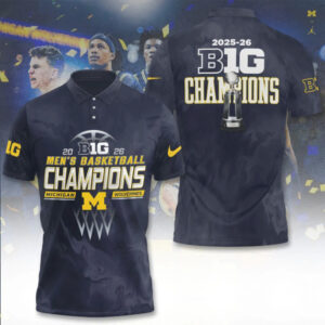Michigan Wolverines 2026 Big Ten Men's Basketball Champions Shirt