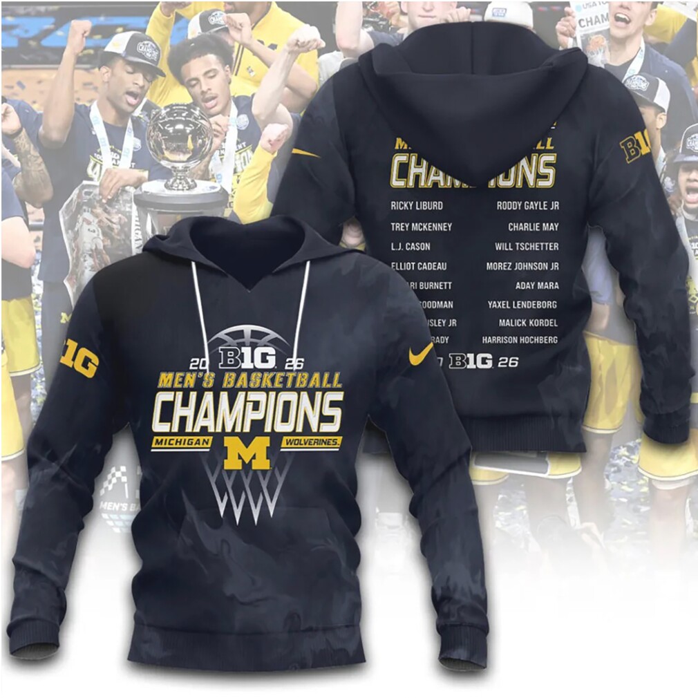 Michigan Wolverines Big 10 2026 Basketball Champions Fan Gear Shirt Michigan Wolverines Big 10 2026 Basketball Champions Fan Gear Shirt