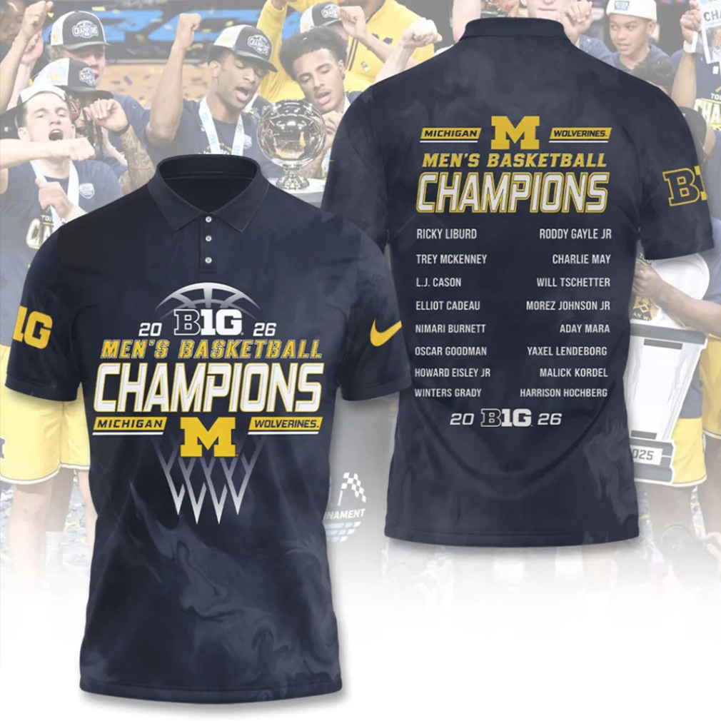 Michigan Wolverines Big 10 2026 Basketball Champions Fan Gear Shirt Michigan Wolverines Big 10 2026 Basketball Champions Fan Gear Shirt