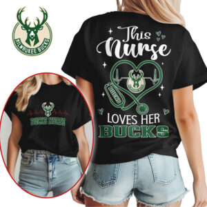 Milwaukee Bucks Nurse Heart Stethoscope Graphic Tee Vintage Basketball Healthcare Game Day Apparel Shirt Milwaukee Bucks Nurse Heart Stethoscope Graphic Tee Vintage Basketball Healthcare Game Day Apparel Shirt