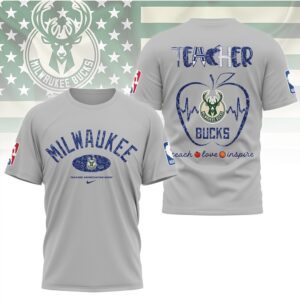 Milwaukee Bucks Teacher Appreciation Graphic Tee Professional Educator Basketball Fan Shirt