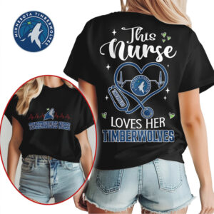 Minnesota Timberwolves Nurse Heart Stethoscope Graphic Tee NBA Healthcare Fan Game Day Gear Shirt Minnesota Timberwolves Nurse Heart Stethoscope Graphic Tee NBA Healthcare Fan Game Day Gear Shirt