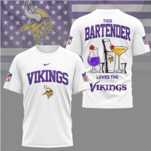 Minnesota Vikings Bartender Vintage Game Day Apparel Purple Pride T Shirt Minnesota Vikings Bartender Vintage Game Day Apparel Purple Pride T Shirt