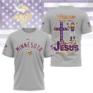 Minnesota Vikings Jesus In My Heart Religious Christian Faith Football Fan Shirt Minnesota Vikings Jesus In My Heart Religious Christian Faith Football Fan Shirt