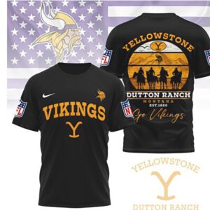 Minnesota Vikings Yellowstone Dutton Ranch Montana T Shirt Minnesota Vikings Yellowstone Dutton Ranch Montana T Shirt