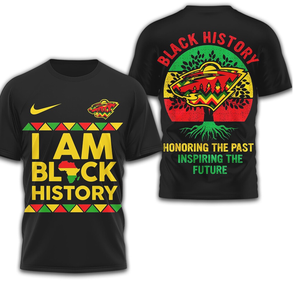 Minnesota Wild Black History Month Honoring The Past Inspiring The Future Tee Minnesota Wild Black History Month Honoring The Past Inspiring The Future Tee