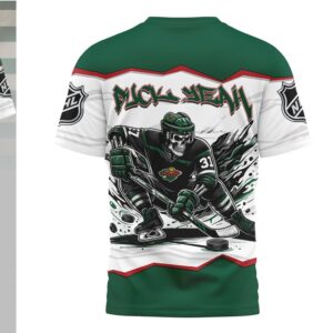 Minnesota Wild Puck Yeah Skeleton Green Hockey Fan Game Day Apparel Shirt Minnesota Wild Puck Yeah Skeleton Green Hockey Fan Game Day Apparel Shirt
