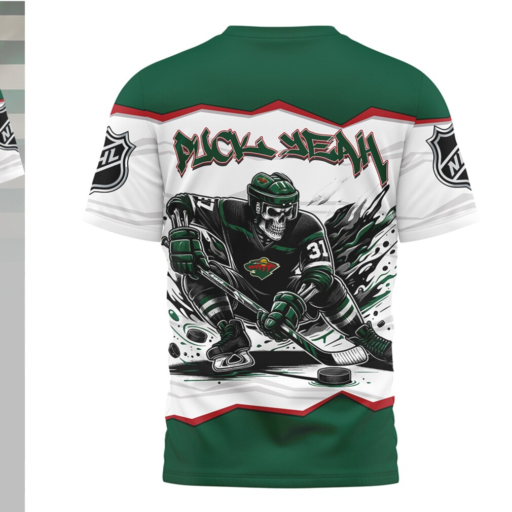 Minnesota Wild Puck Yeah Skeleton Green Hockey Fan Game Day Apparel Shirt Minnesota Wild Puck Yeah Skeleton Green Hockey Fan Game Day Apparel Shirt