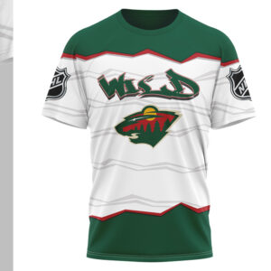 Minnesota Wild Puck Yeah Skeleton Green Hockey Fan Game Day Apparel Shirt