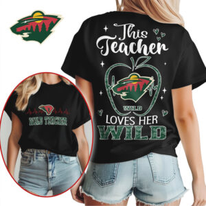 Minnesota Wild Teacher Graphic Tee NHL Hockey Fan Gift Idea Shirt Minnesota Wild Teacher Graphic Tee NHL Hockey Fan Gift Idea Shirt
