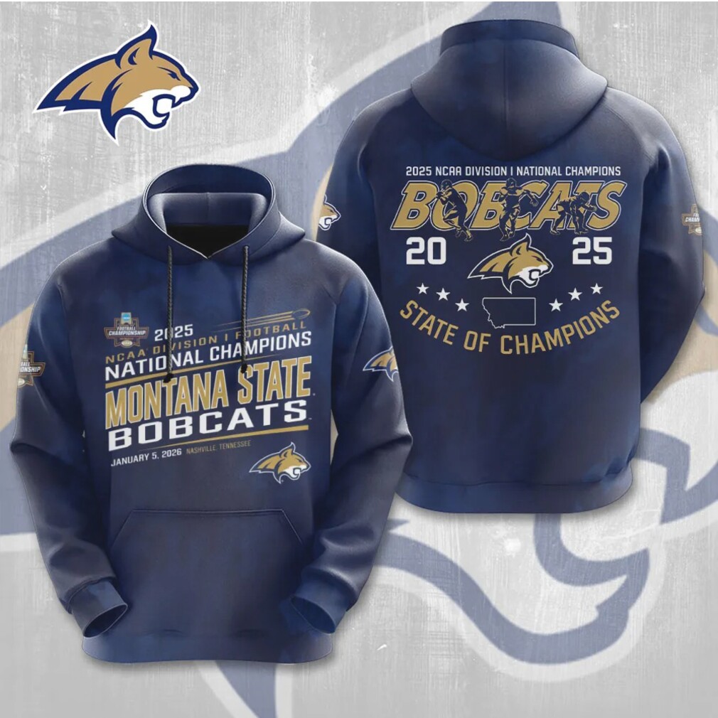 Montana State Bobcats 2025 National Champions Football Blue Gold Alumni Hoodie Montana State Bobcats 2025 National Champions Football Blue Gold Alumni Hoodie