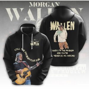 Morgan Wallen Still The Problem Tour 2026 Country Music Fan Graphic Concert Merch Hoodie
