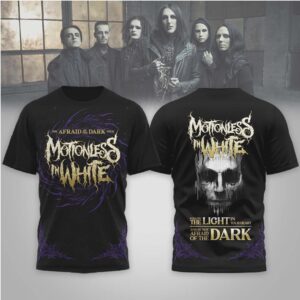 Motionless In White The Afraid Of The Dark Tour 2026 Goth Hoodie Motionless In White The Afraid Of The Dark Tour 2026 Goth Hoodie