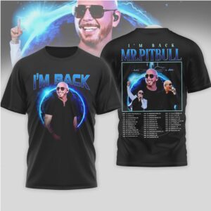 Mr. Pitbull I'm Back World Tour 2026 Official Concert T Shirt