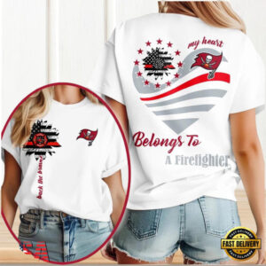 My Heart Belongs To A Firefighter Tampa Bay Buccaneers Women’s Graphic Support T Shirt My Heart Belongs To A Firefighter Tampa Bay Buccaneers Women’s Graphic Support T Shirt