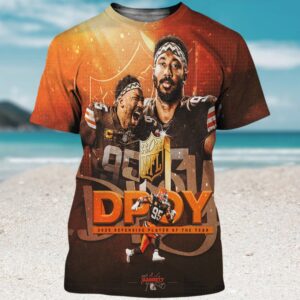 Myles Garrett 2025 Defensive Player Of The Year DPOY All Over Print Shirt