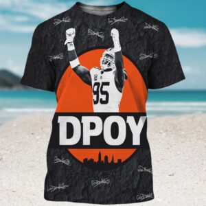 Myles Garrett DPOY Defensive Player Of The Year Signature Style All Over Print Shirt
