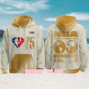 NBA All Star 2026 Los Angeles Portal To The Dream Tan Commemorative Graphic Hoodie