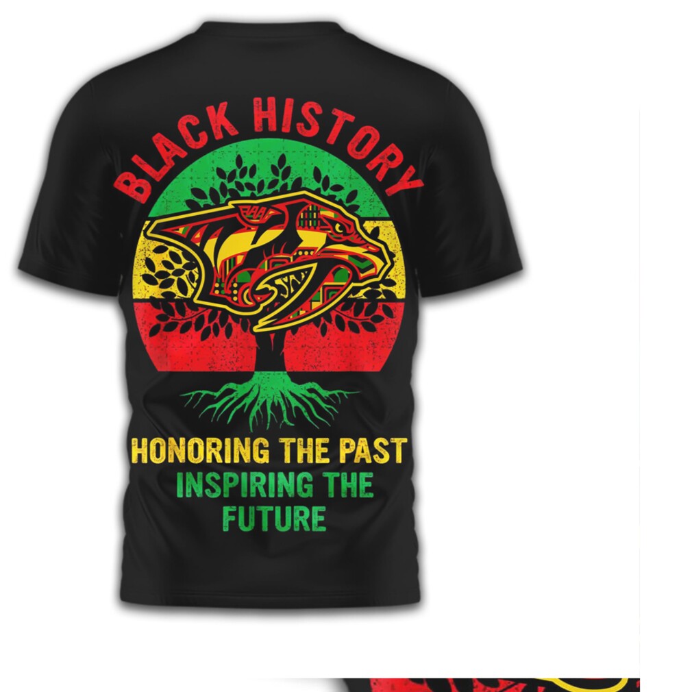 Nashville Predators Black History Month Honoring The Past Inspiring Future Tee Nashville Predators Black History Month Honoring The Past Inspiring Future Tee