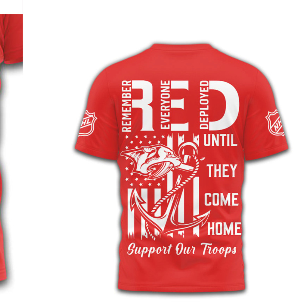 Nashville Predators R.E.D. Friday Military Appreciation Support Our Troops Hockey Shirt Nashville Predators R.E.D. Friday Military Appreciation Support Our Troops Hockey Shirt