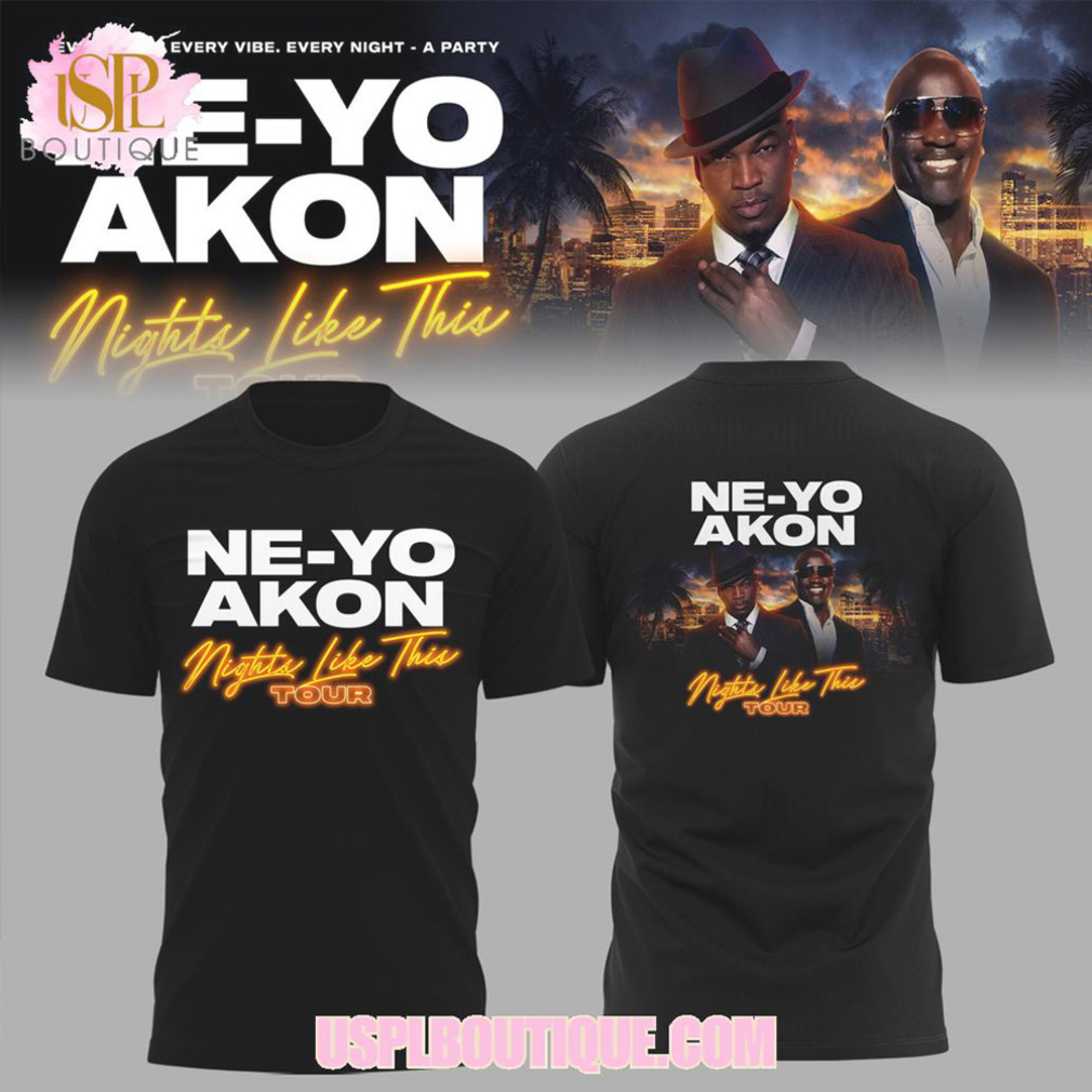 Ne Yo and Akon Nights Like This Tour Vintage 90s Graphic Concert T Shirt Ne Yo and Akon Nights Like This Tour Vintage 90s Graphic Concert T Shirt