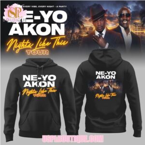 Ne Yo and Akon Nights Like This Tour Vintage 90s Graphic Concert T Shirt