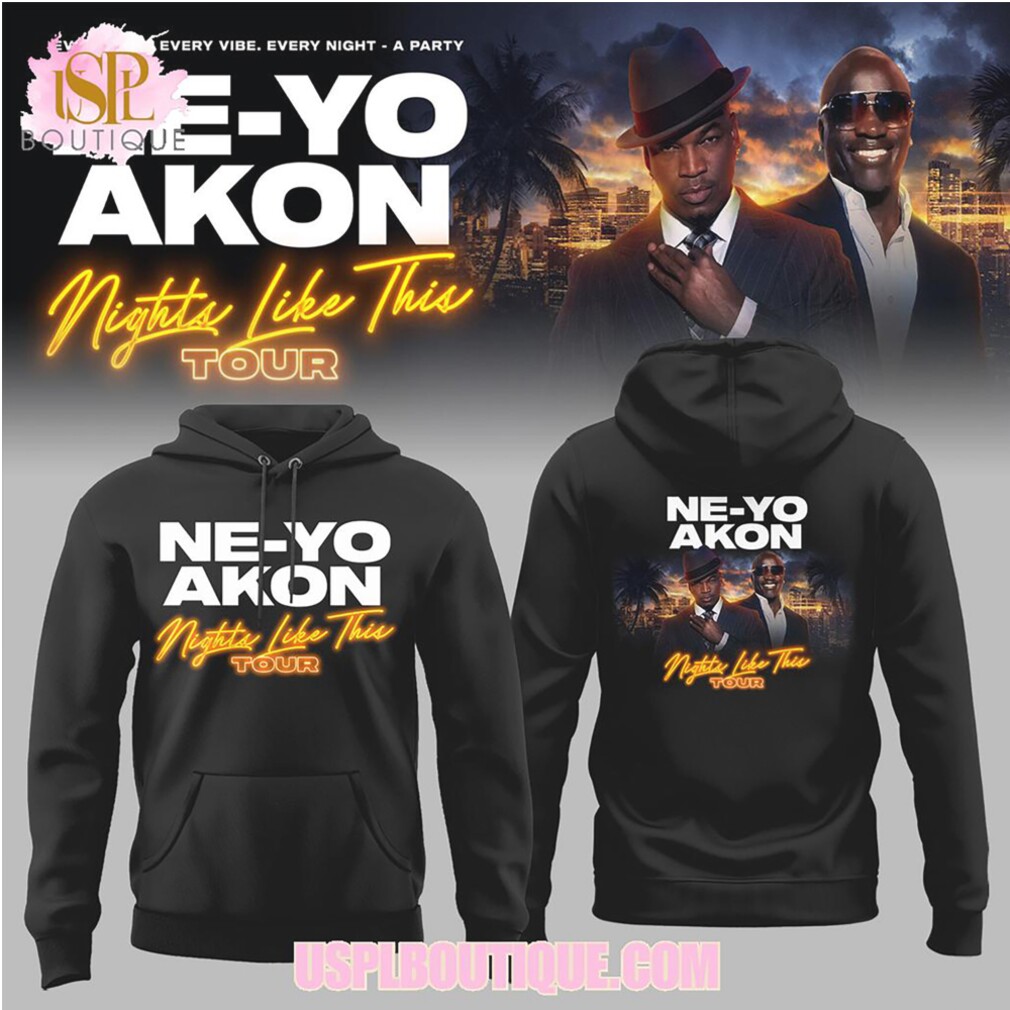 Ne Yo and Akon Nights Like This Tour Vintage 90s Graphic Concert T Shirt Ne Yo and Akon Nights Like This Tour Vintage 90s Graphic Concert T Shirt