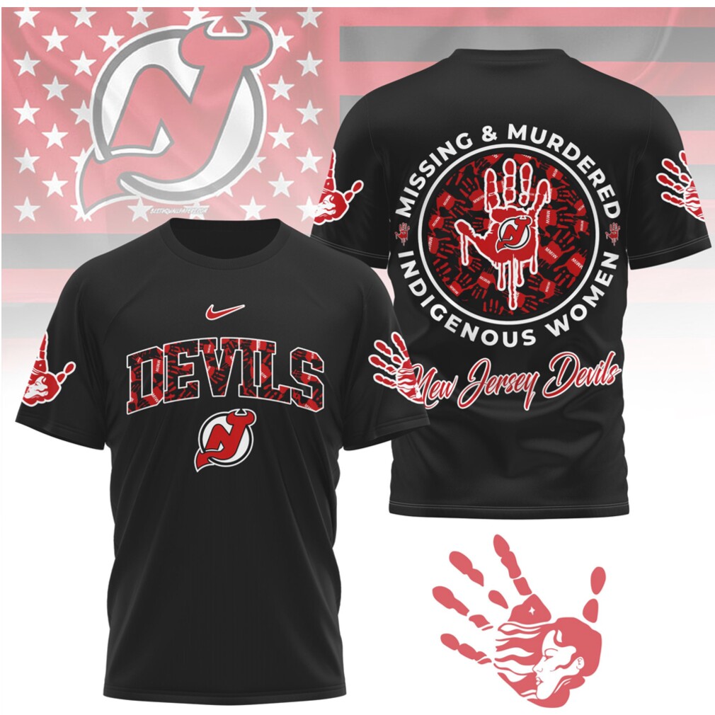 New Devils MMIW Awareness Hockey Indigenous Women Support Shirt New Devils MMIW Awareness Hockey Indigenous Women Support Shirt