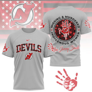 New Devils MMIW Awareness Hockey Indigenous Women Support Shirt