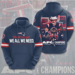 New England Patriots 2025 AFC Champions Super Bowl Playoff Football Graphic T Shirt New England Patriots 2025 AFC Champions Super Bowl Playoff Football Graphic T Shirt