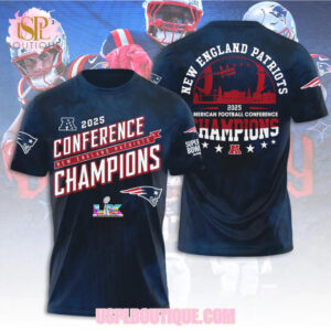 New England Patriots 2025 American Football Conference Champions Super Bowl LIX Bound Shirt New England Patriots 2025 American Football Conference Champions Super Bowl LIX Bound Shirt
