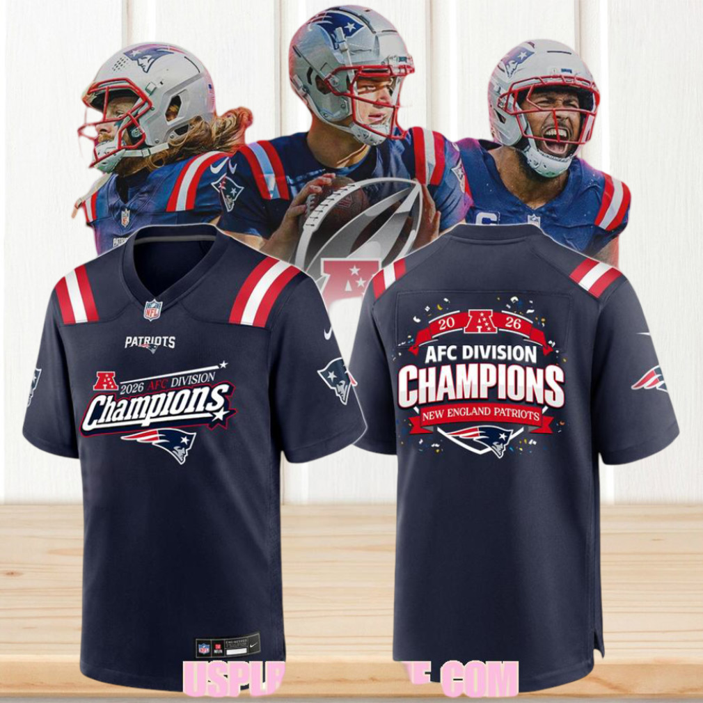 New England Patriots 2026 AFC Division Champions Official Team Navy Blue Football Jersey New England Patriots 2026 AFC Division Champions Official Team Navy Blue Football Jersey