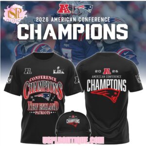 New England Patriots 2026 American Conference Champions Super Bowl LIX Bound Graphic Shirt
