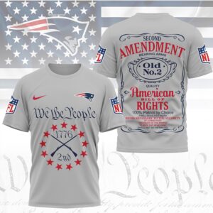 New England Patriots 2nd Amendment We The People 1776 Patriotic American Apparel T Shirt