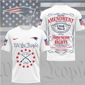 New England Patriots 2nd Amendment We The People 1776 Patriotic American Apparel T Shirt