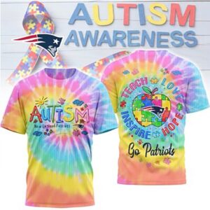 New England Patriots Autism Awareness Teach Love Hope Puzzle NFL Fan T Shirt New England Patriots Autism Awareness Teach Love Hope Puzzle NFL Fan T Shirt